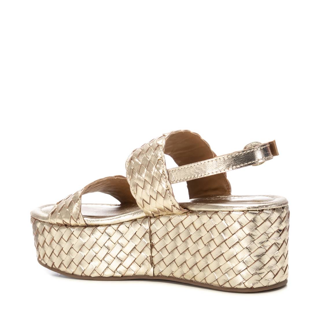 Carmela 16223201 sandales compensées cuir doré 6 cm