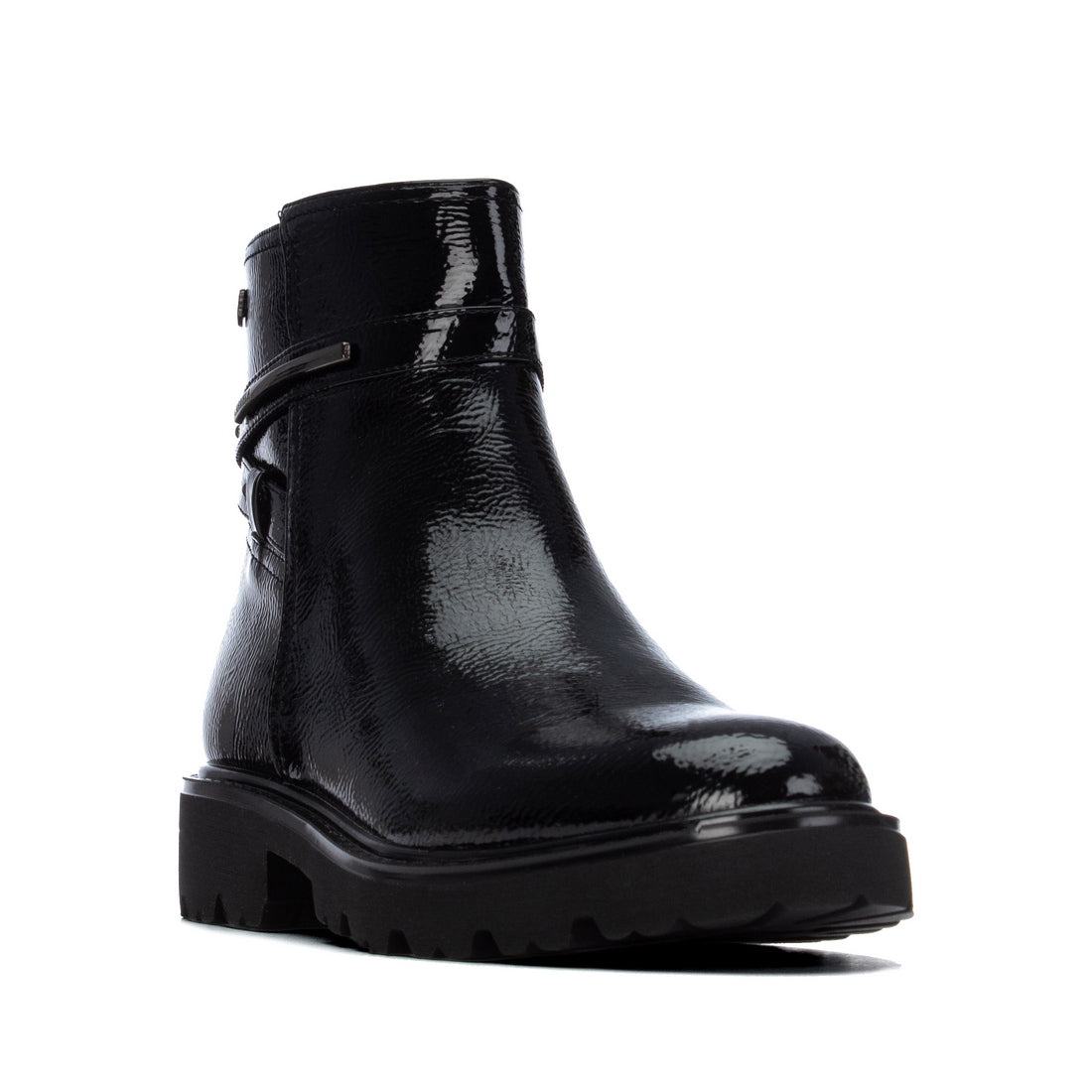 Carmela 16433301 bottine vernie noire plate