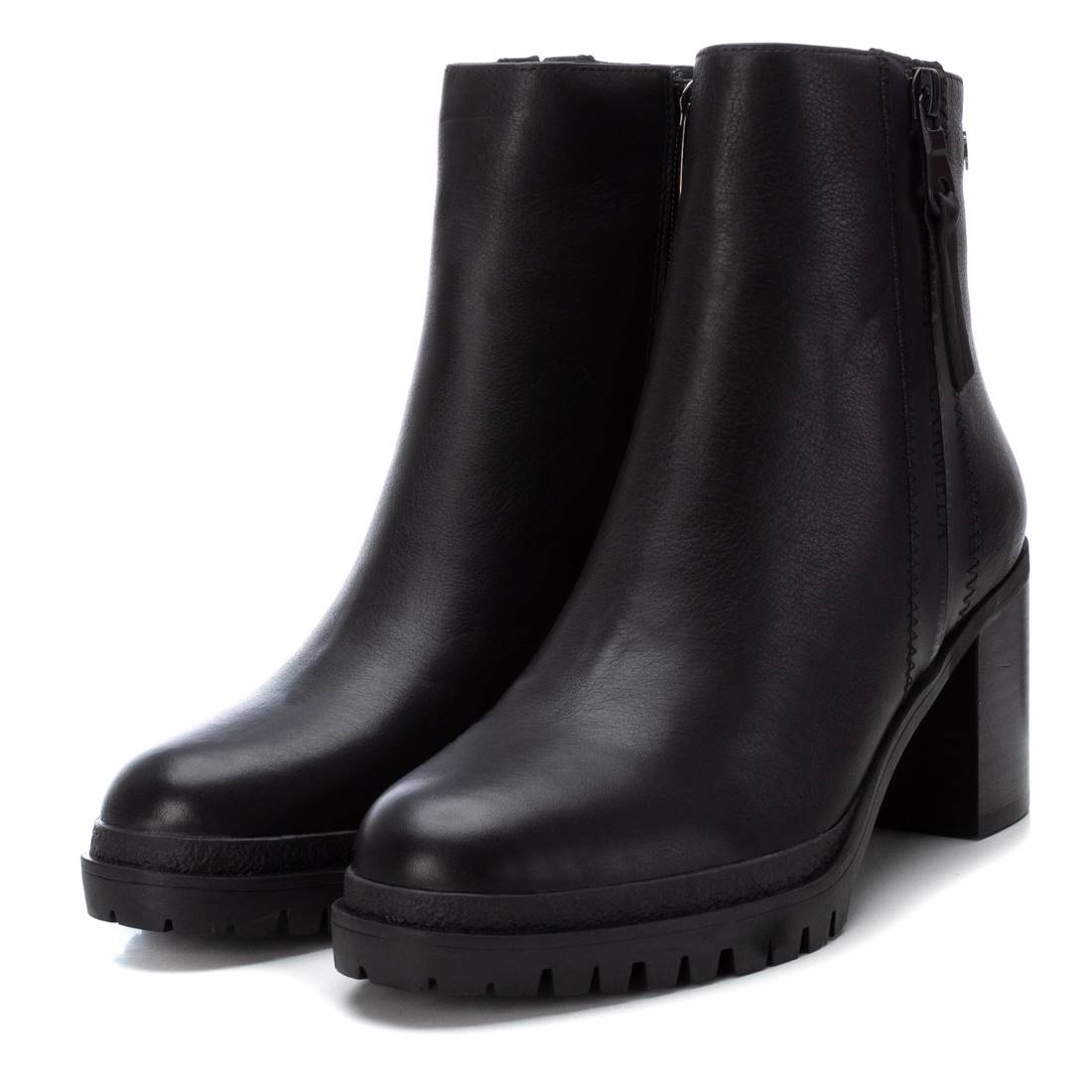 Carmela 16030501 bottines cuir noir talon 8cm