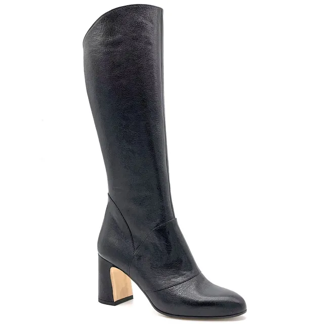 ELATA 51513-2 botte noire cuir talon 7,5 cm
