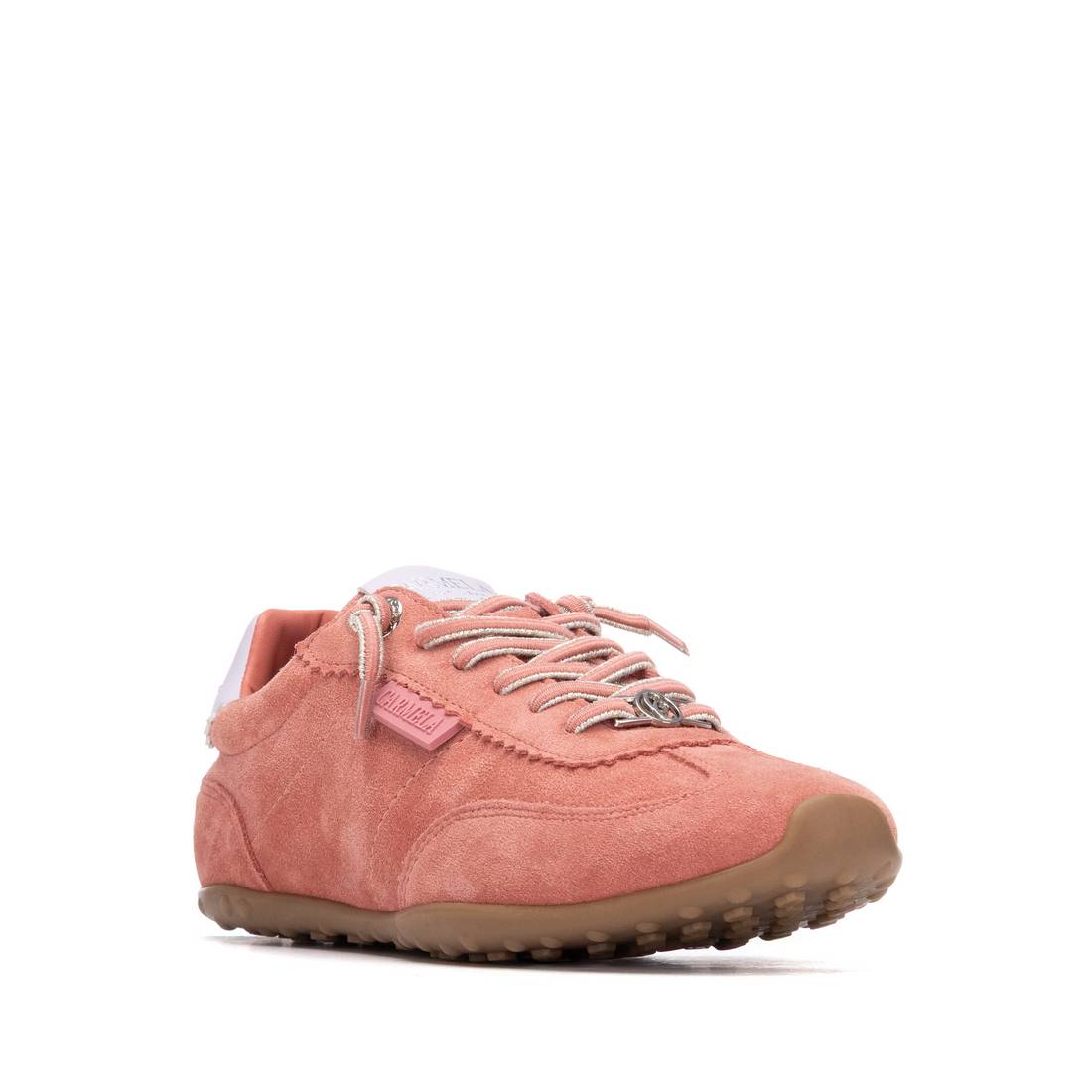 Carmela 16317206 baskets femme rouge cuir plat