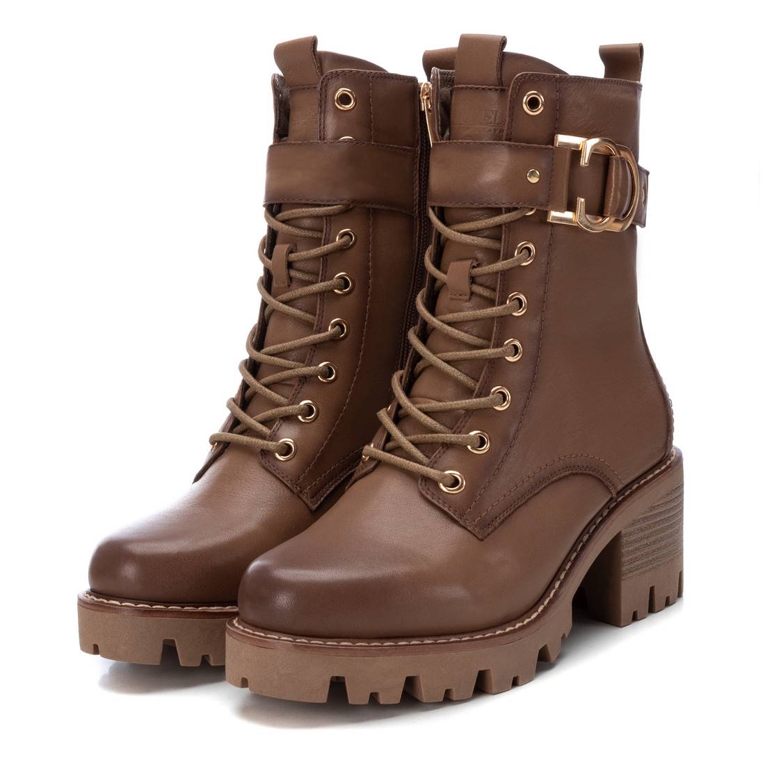 Carmela 16107504 bottines cuir marron talon 7 cm