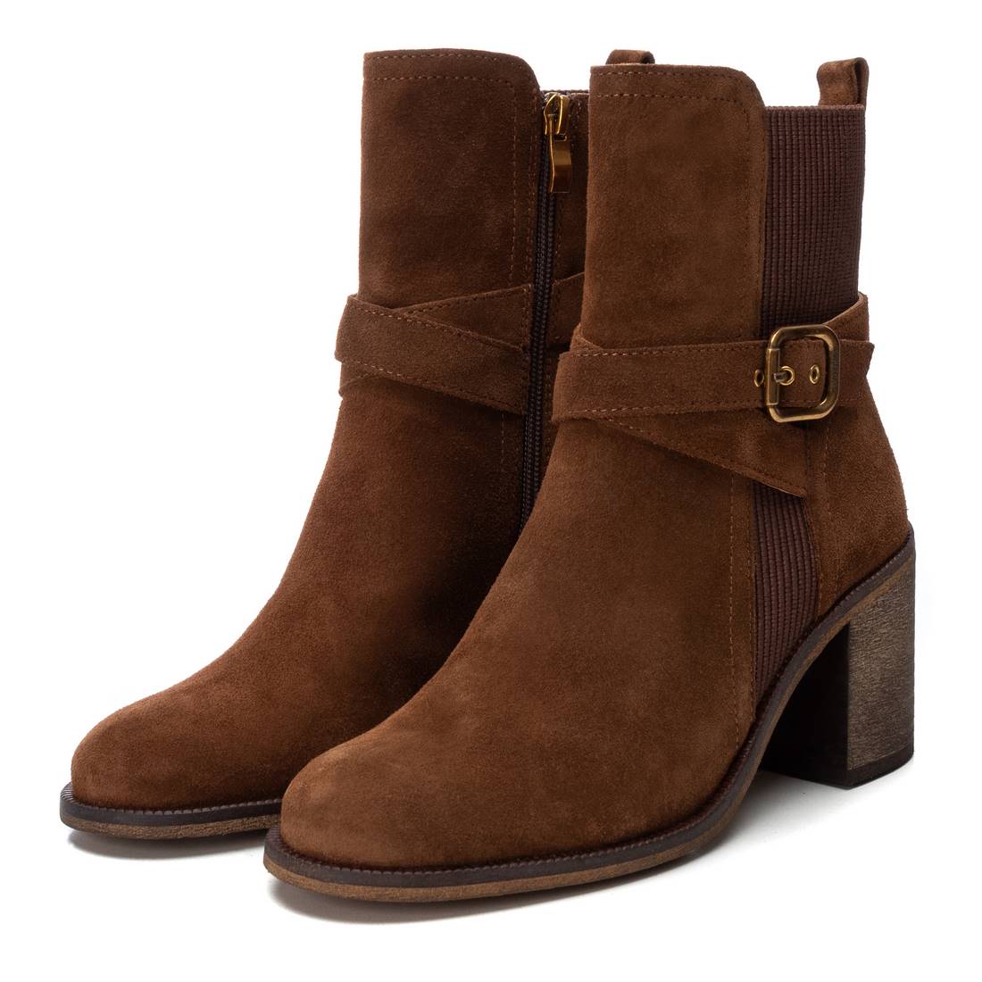 Carmela 16196901 bottines suède marron talon 8 cm
