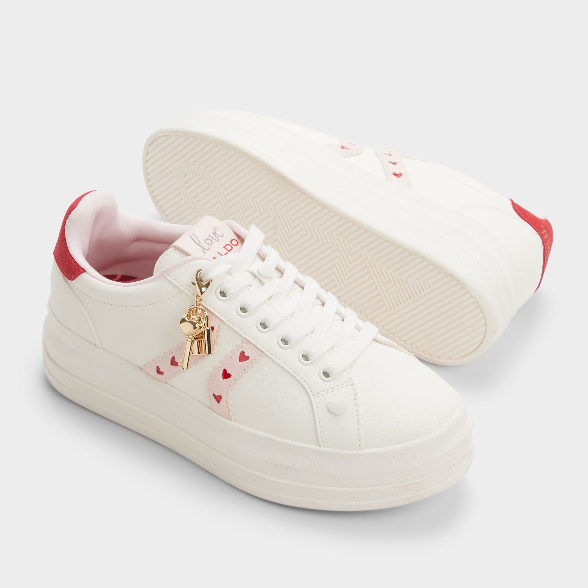 ALDO Adores basket blanche clé dorée