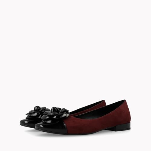 Lodi Amena-Te ballerines bordeaux cuir