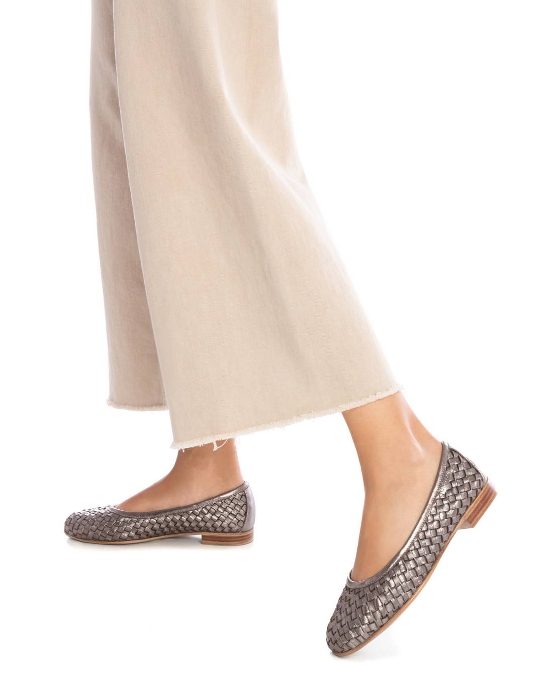 Carmela 16127702 ballerine cuir gris femme