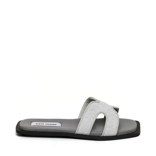 Steve Madden Sofia-E sandale gris clair plate