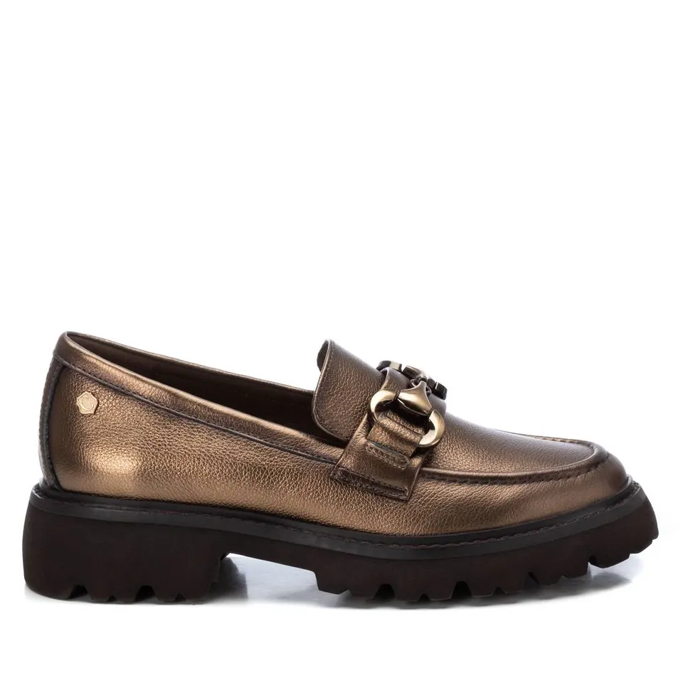 Carmela 16199102 mocassin dore chaine cuir