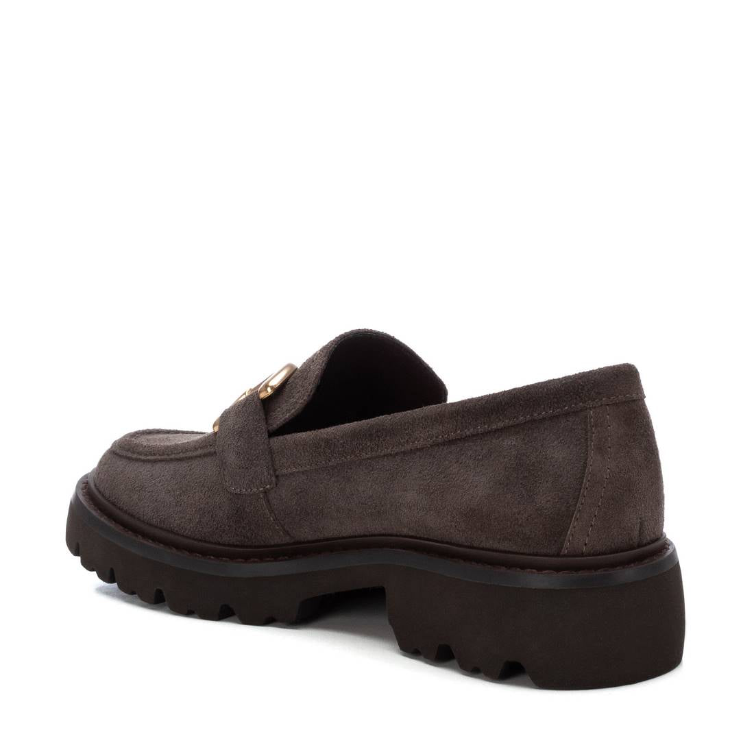 Carmela 16195204 mocassin gris serraje cranté