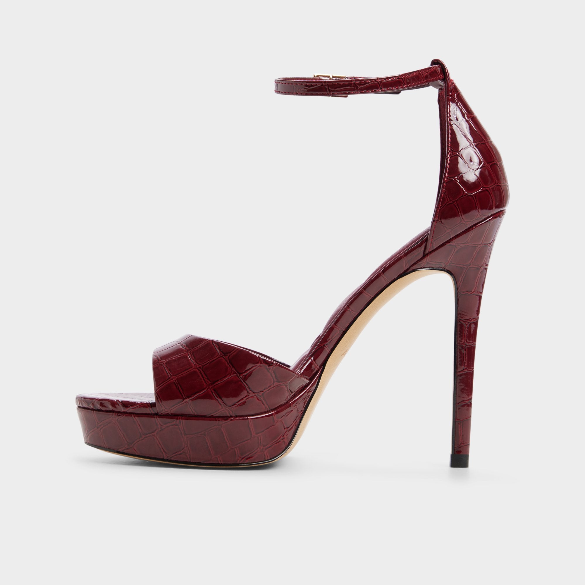 ALDO Afumeth sandales à talon rouge sangles fines
