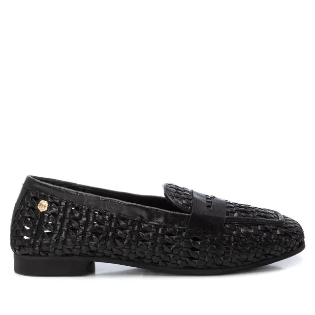 Carmela 16241001 mocassin cuir noir sans lacet
