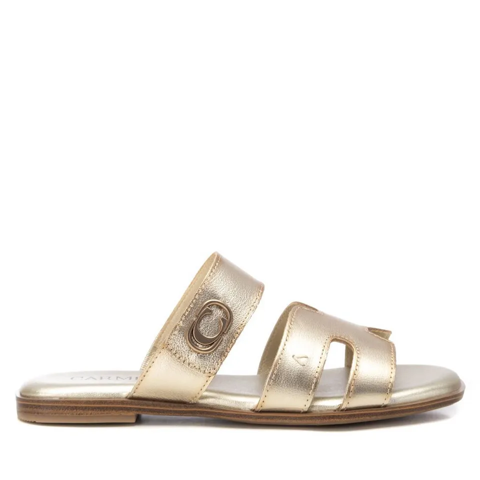Carmela 16236406 sandales femme doré cuir plat