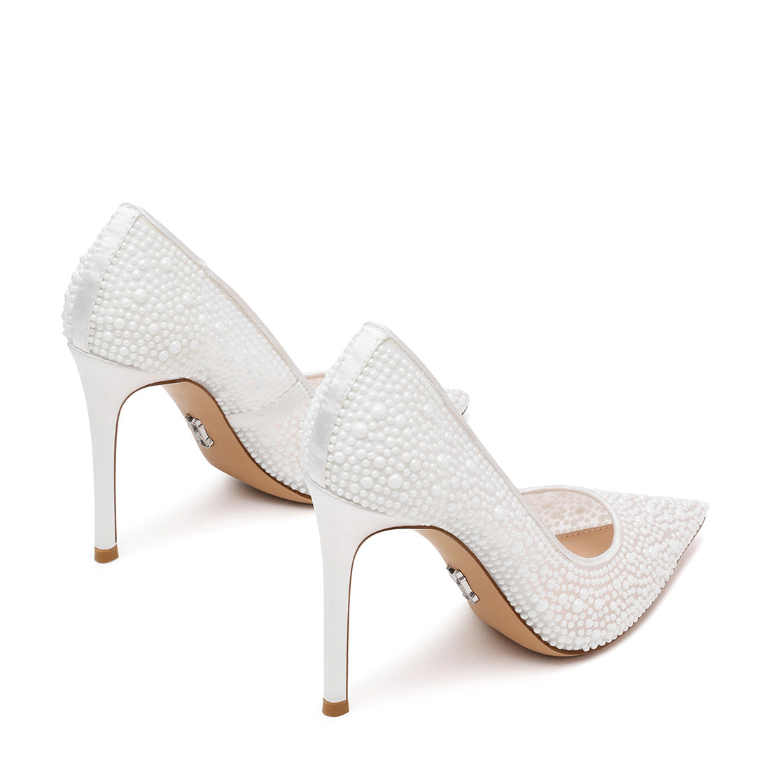 Steve Madden Thrive-P escarpin blanc perle talon 10 cm