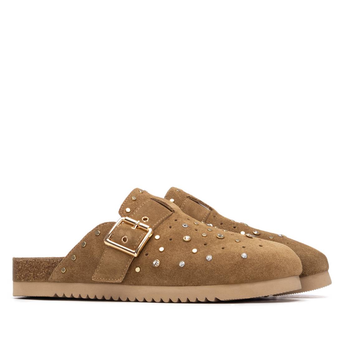 Carmela 16328001 sabot femme camel plat ajouré