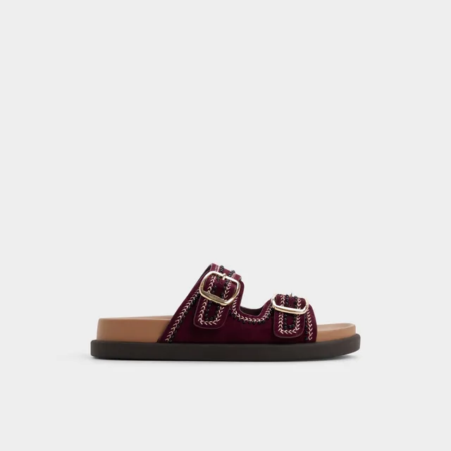 ALDO Bohochic sandale plate femme bordeaux