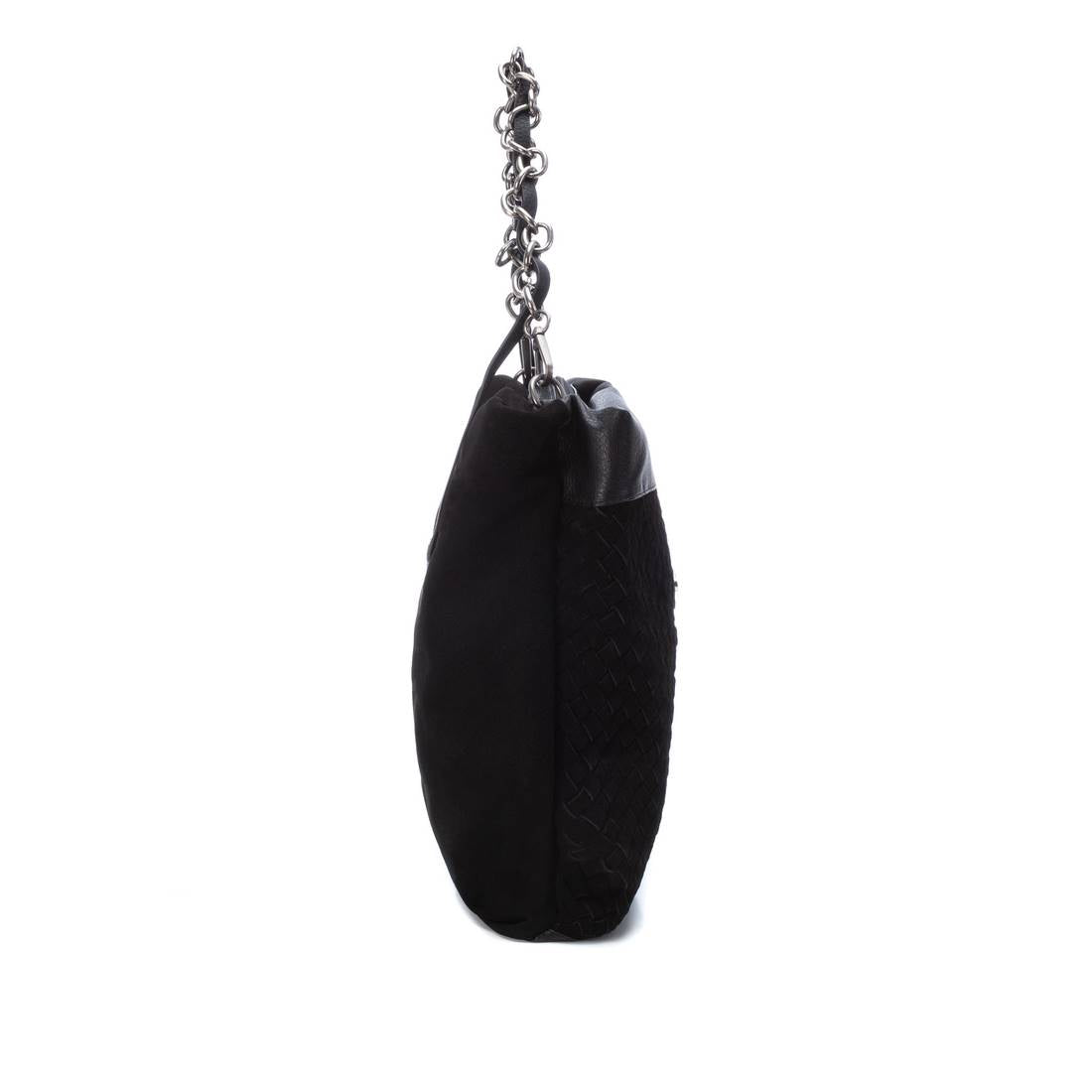 Carmela 18600401 sac cuir noir tressé 37 cm