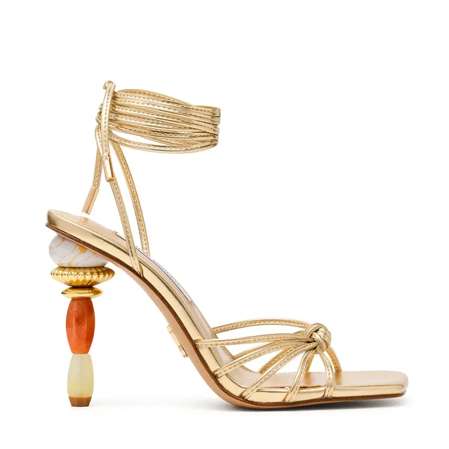 Steve Madden Solena Sandal sandales dorées talon 8 cm
