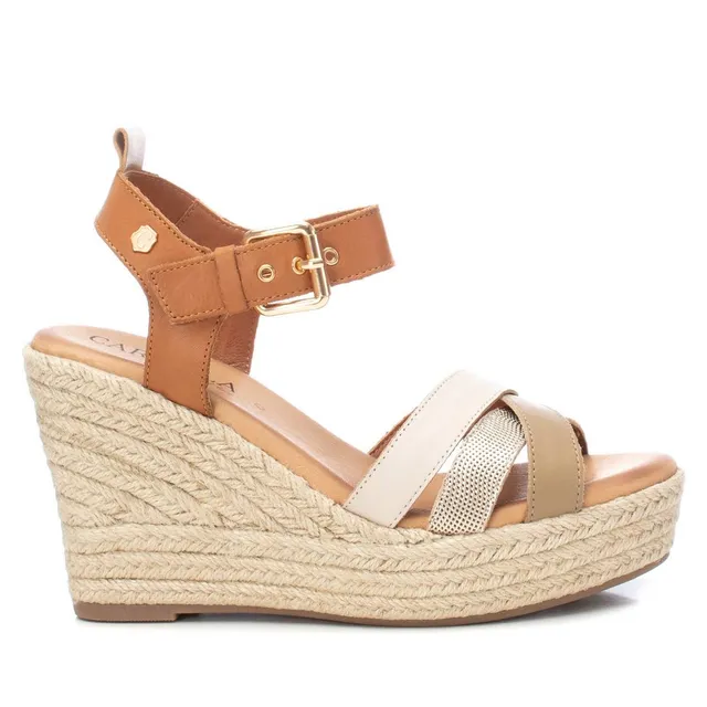 Carmela 16162401 sandale cuir compensée 10 cm