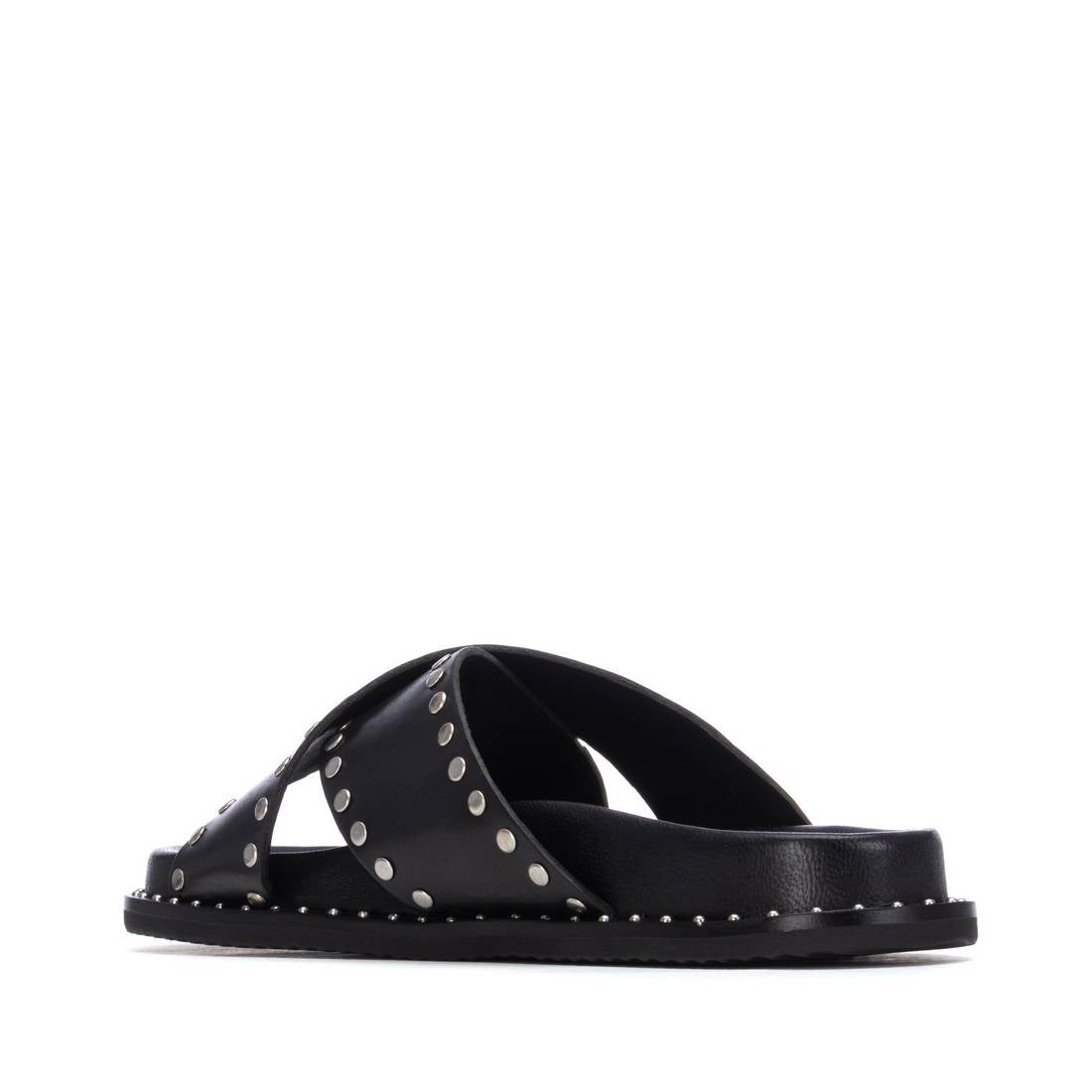 Carmela 16305403 sandale cuir noir imprimé animal
