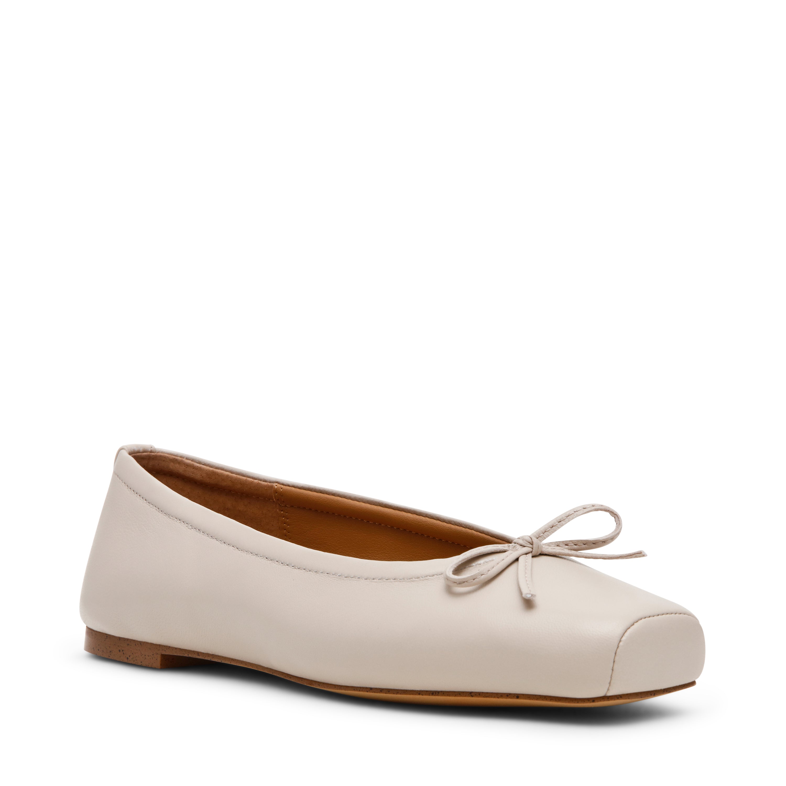 Steve Madden Eleve ballerines cuir beige talon 1 cm