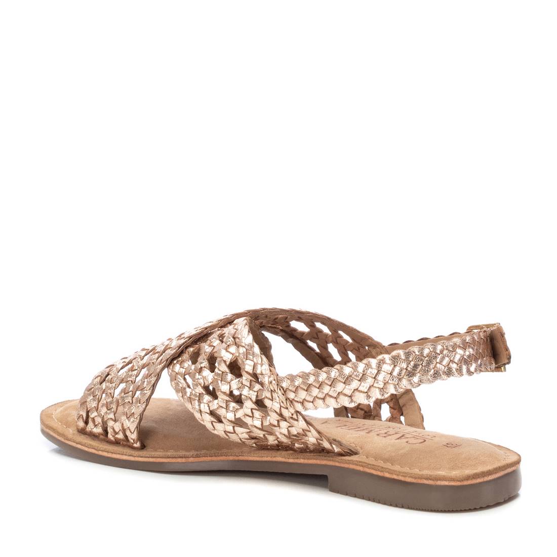 Carmela 16164501 sandales cuir femme doré plat