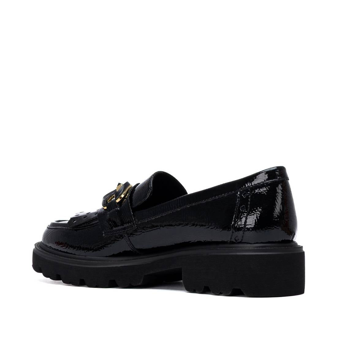 Carmela 16436901 mocassin femme noir talon bas