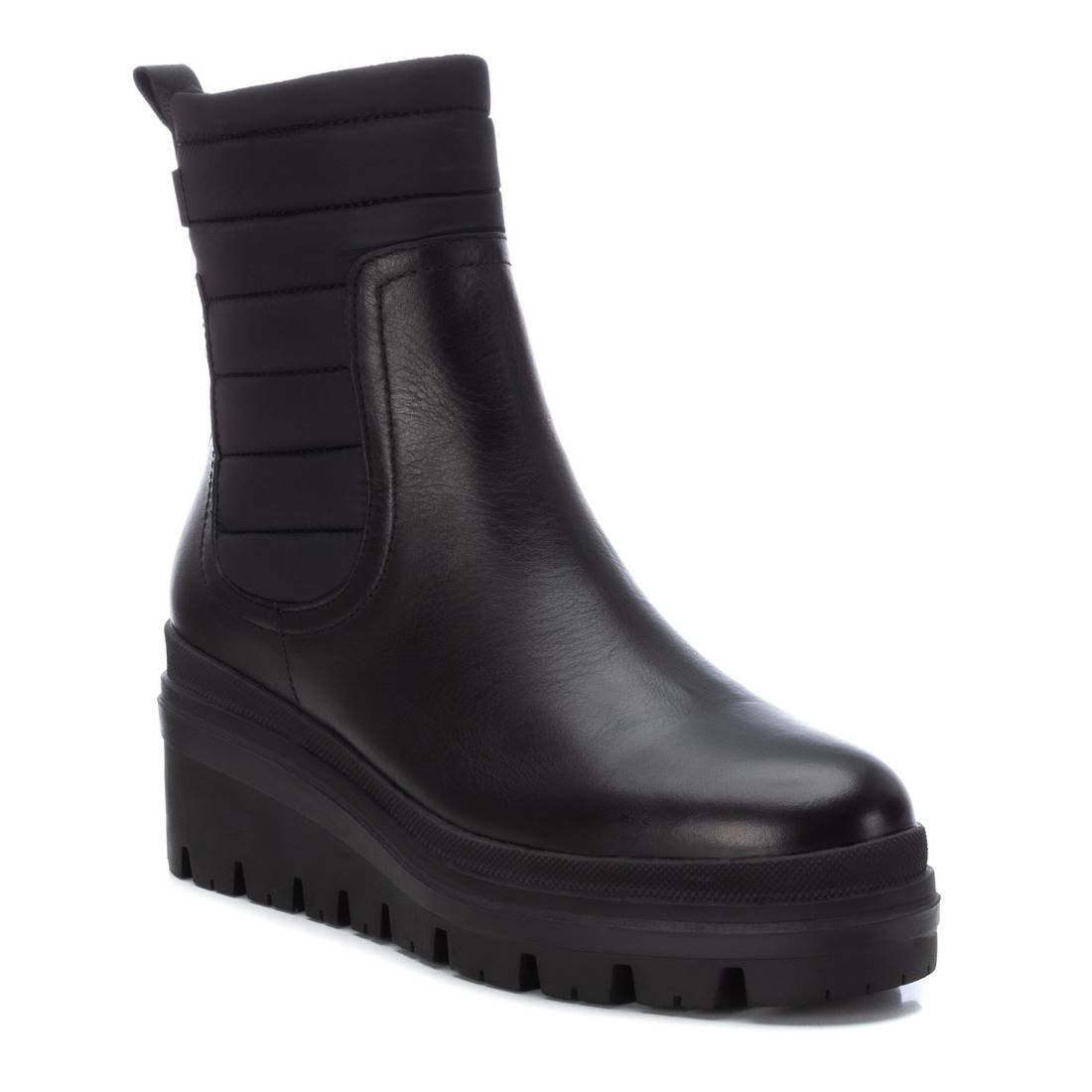 Carmela 16032601 bottine cuir noire plateforme 5cm