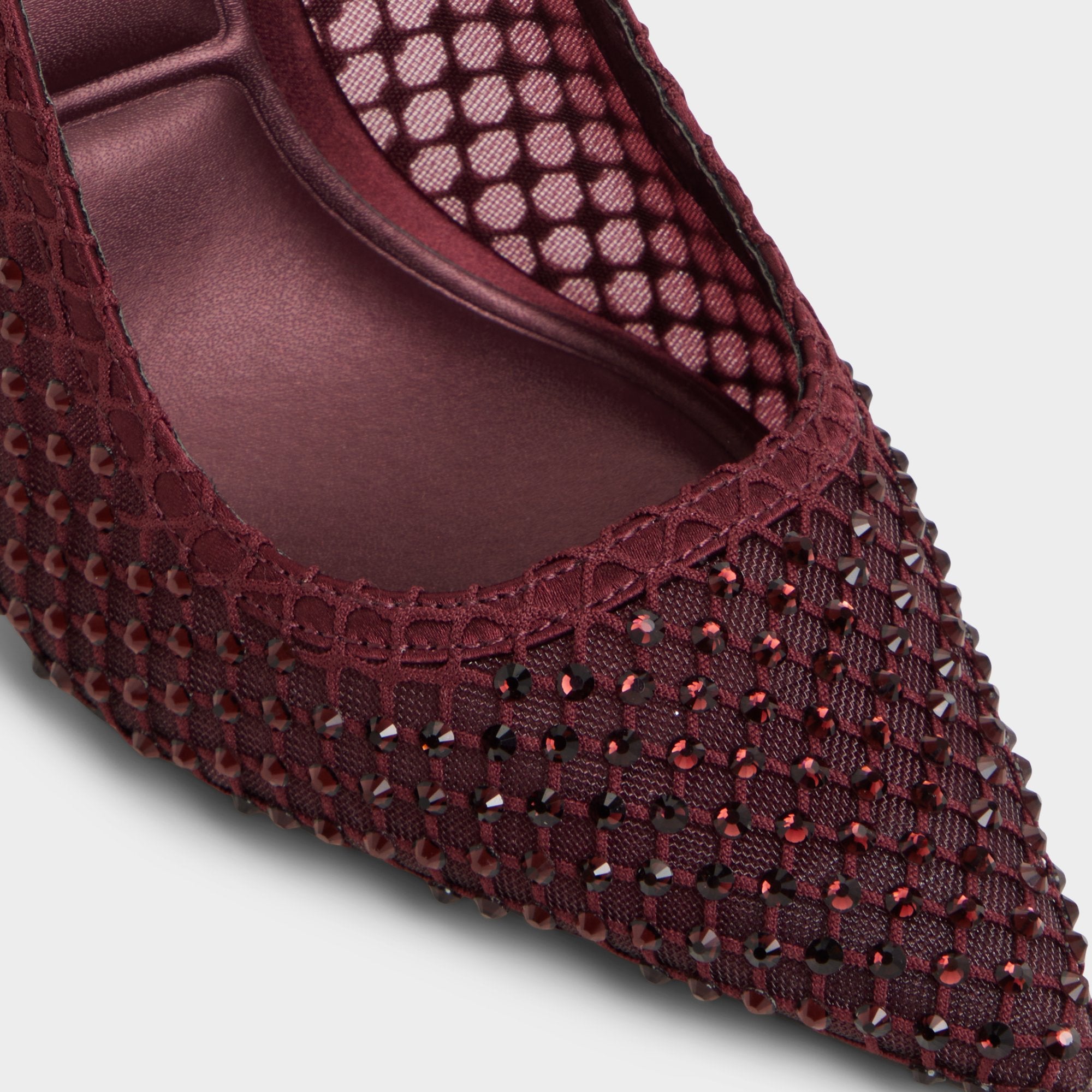 Aldo Marciana bottines strass bordeaux talon