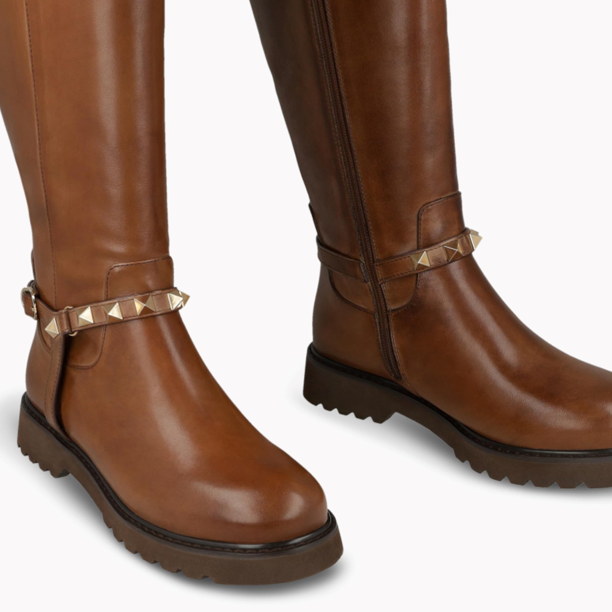 LODI A-MAD5660 bottes cuir marron à talon