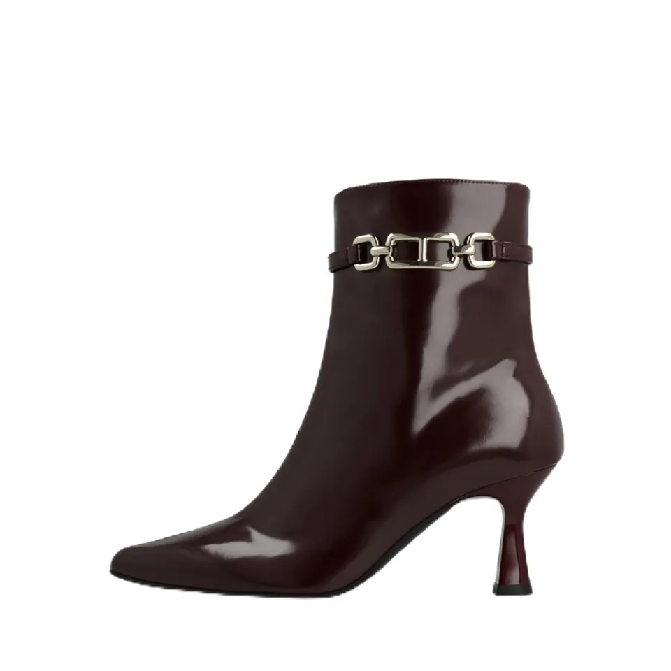 LODI Gominola-P bottines cuir bordeaux confort