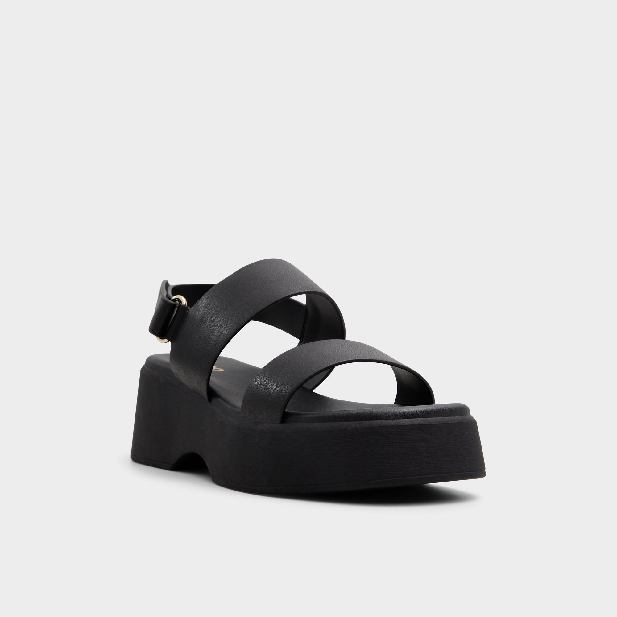 ALDO Thilda sandales compensées noires velcro