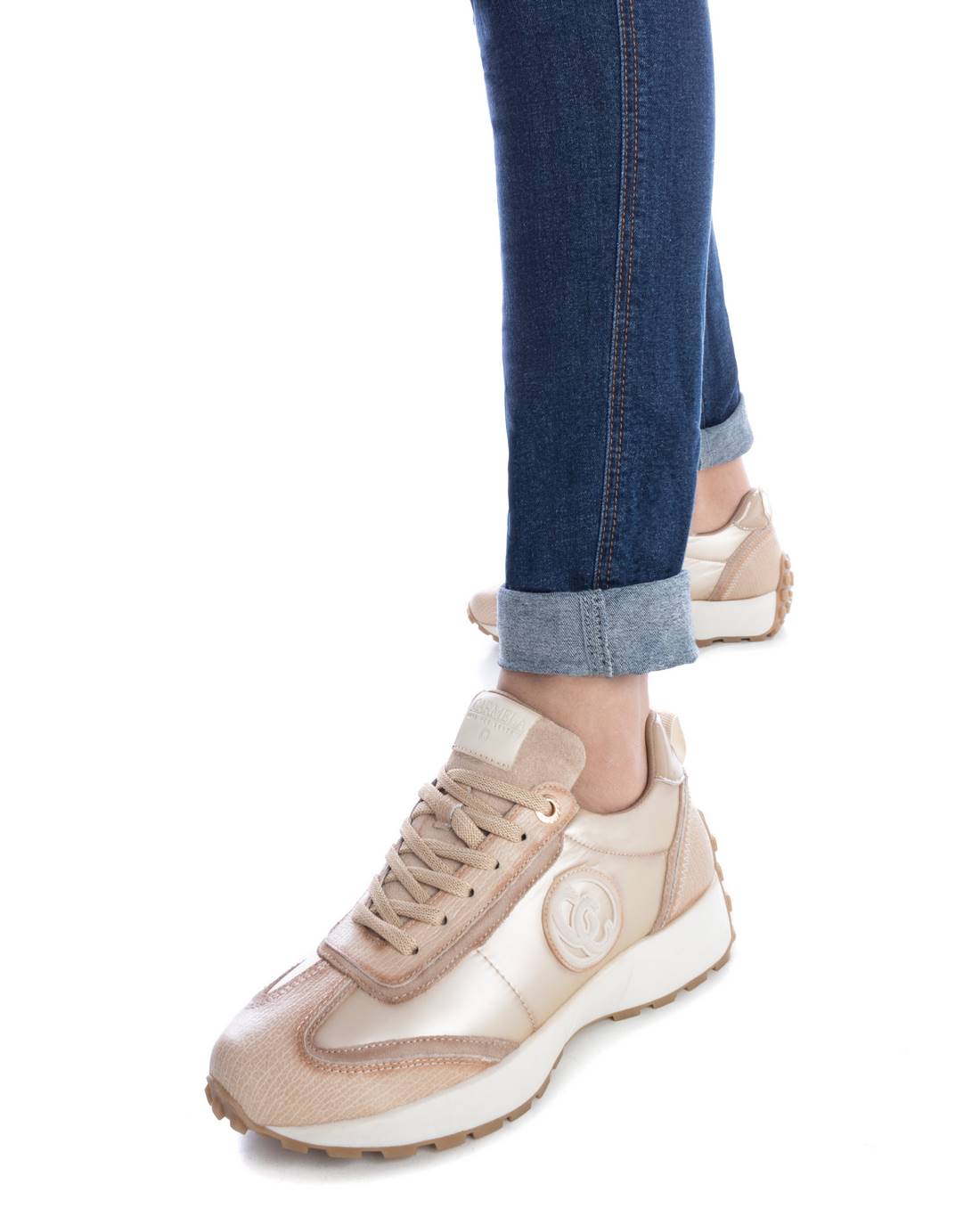 Carmela 16111704 sneaker femme blanc cuir lacets
