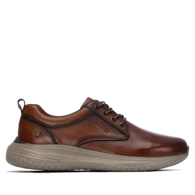 Carmela 16419501 derby homme cuir camel talon plat