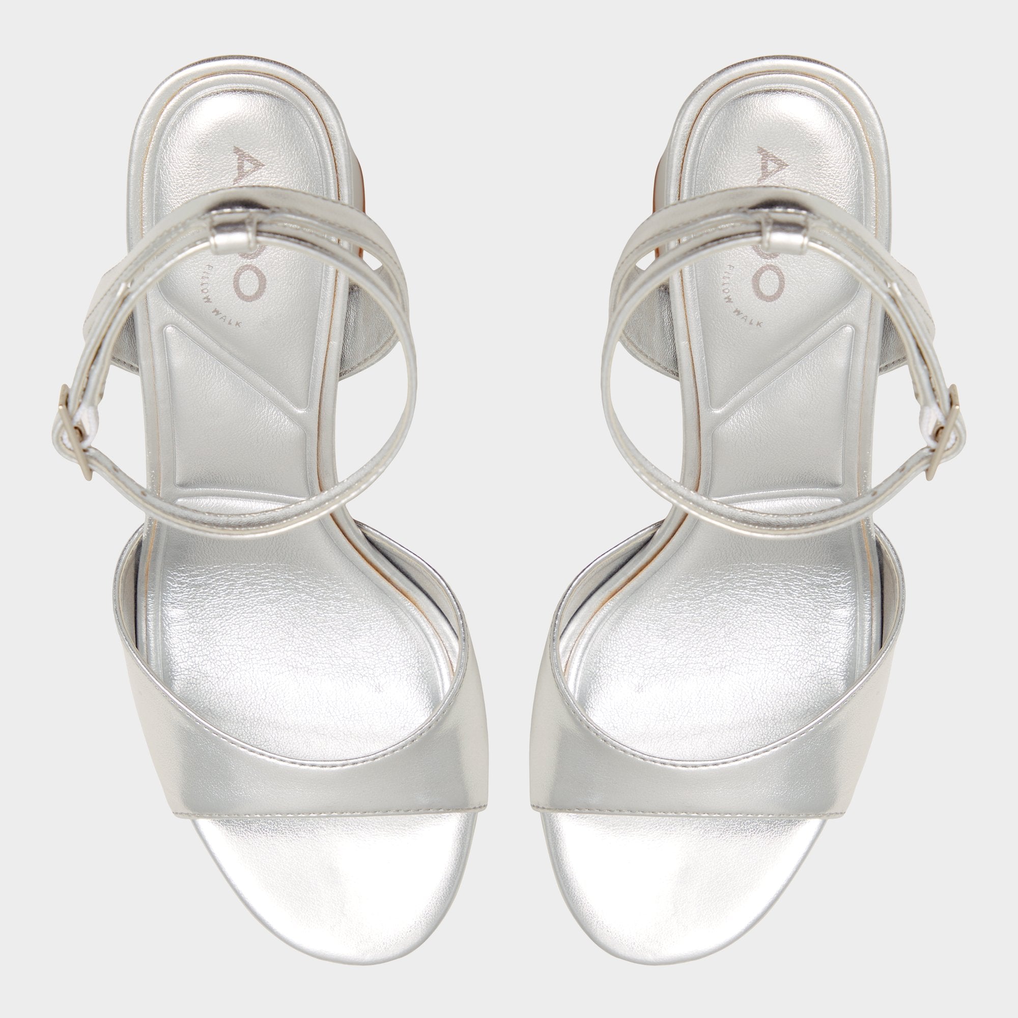 ALDO Valoria sandales talon femme argent plateforme