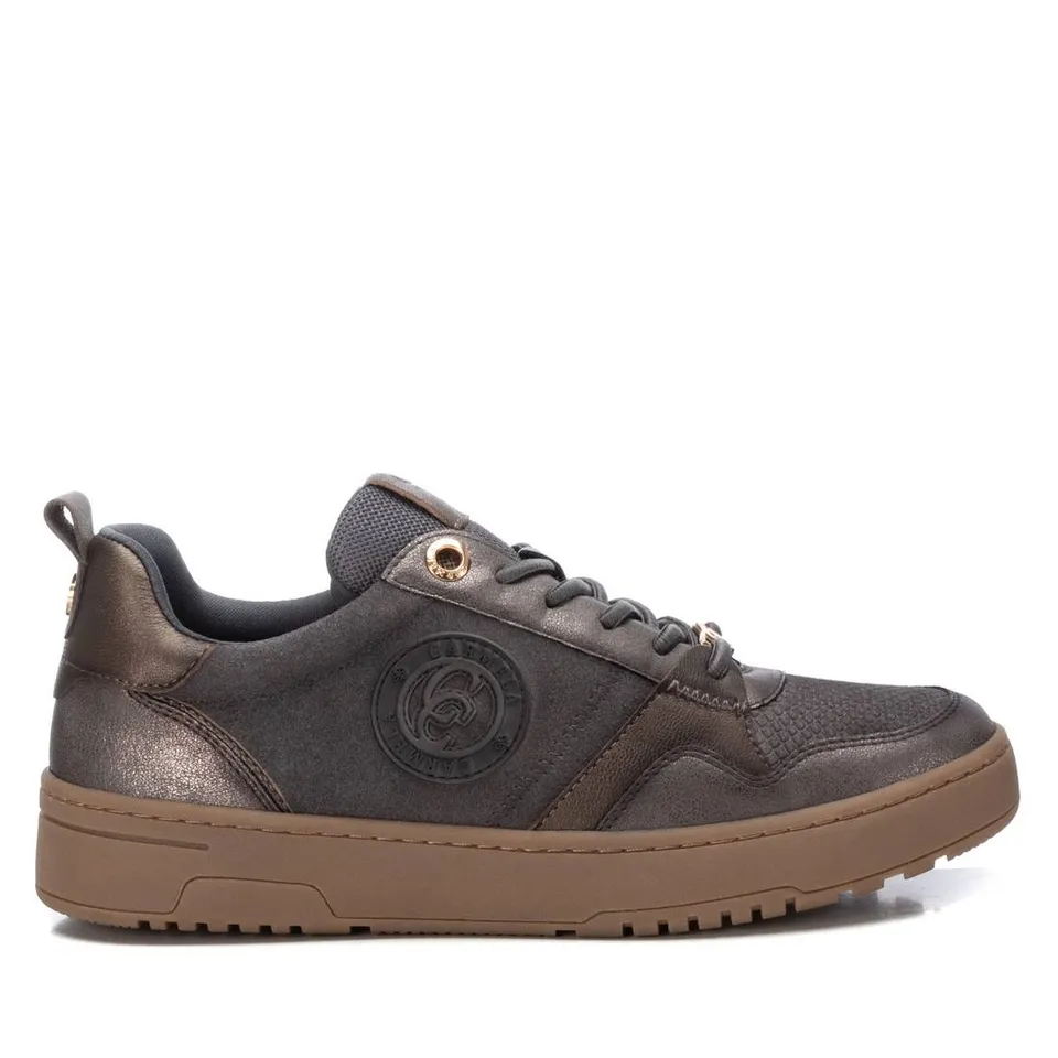 Carmela 16180804 baskets cuir gris lacets