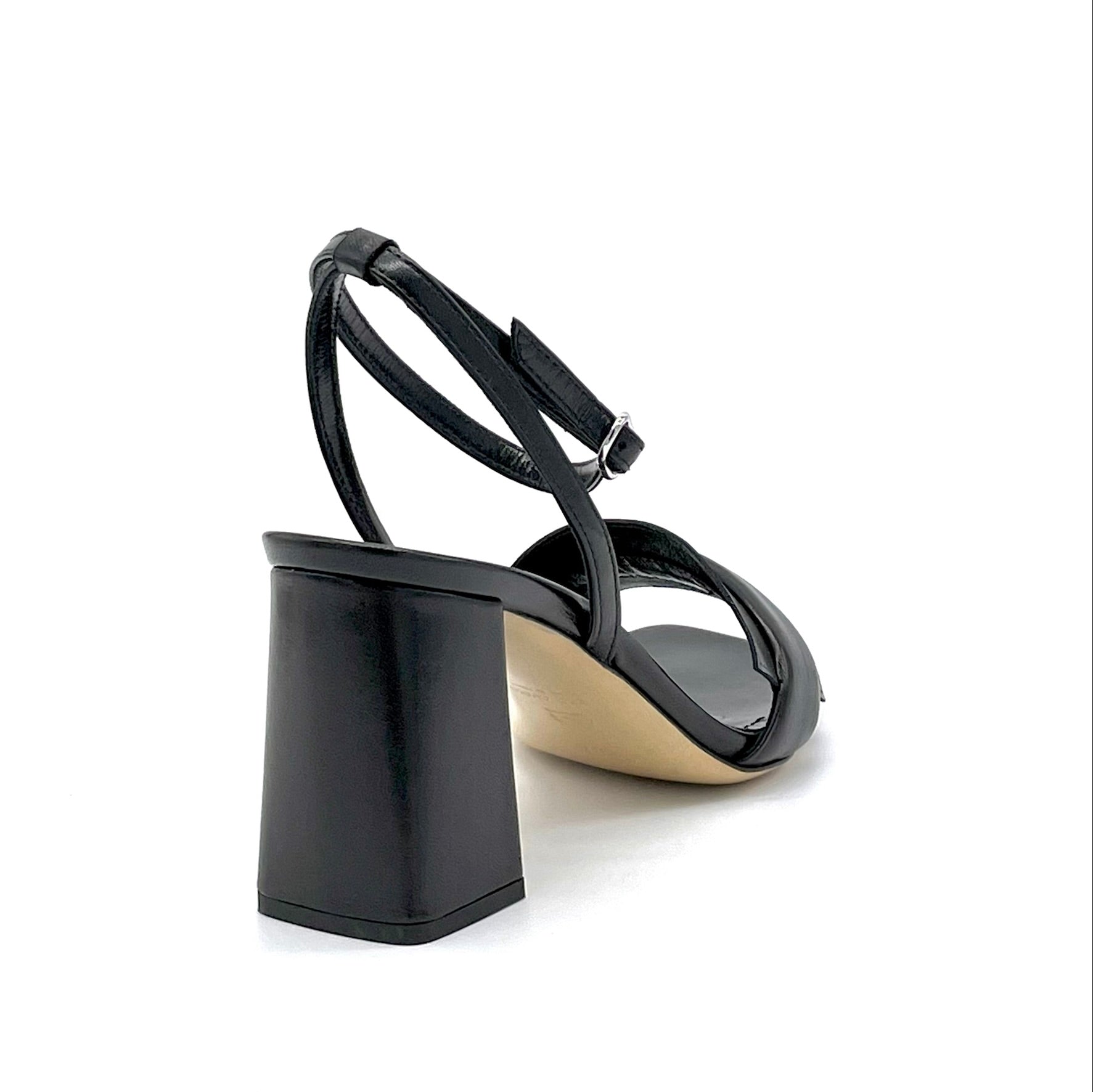 Elata 12116_3 sandales cuir noir talon 7,5 cm
