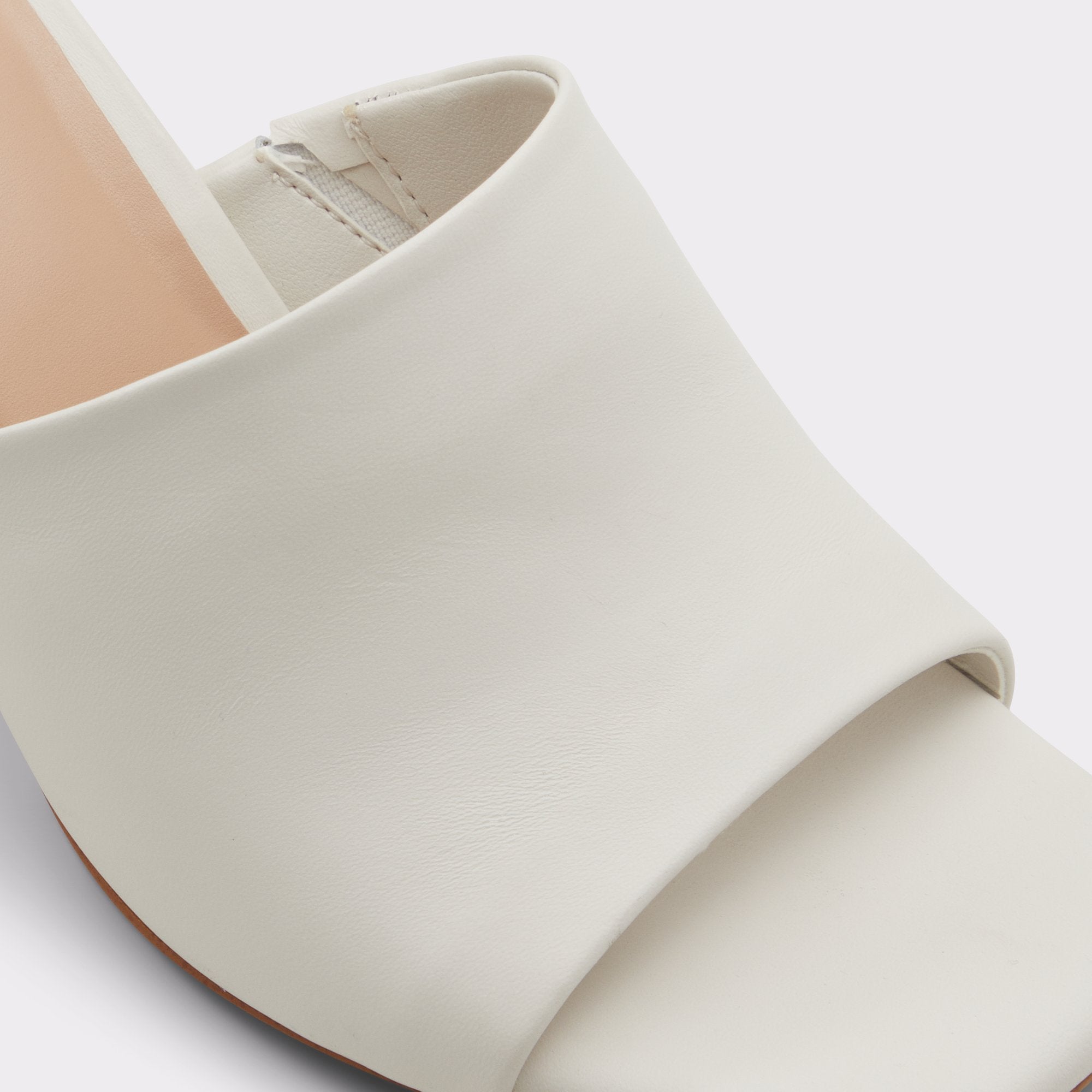 ALDO Harans mules talon femme blanc