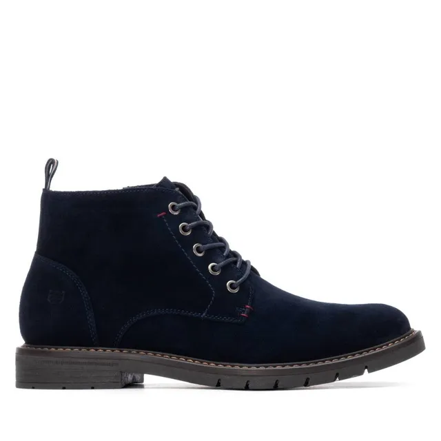 Carmela 16267601 bottine cuir bleu marine zip