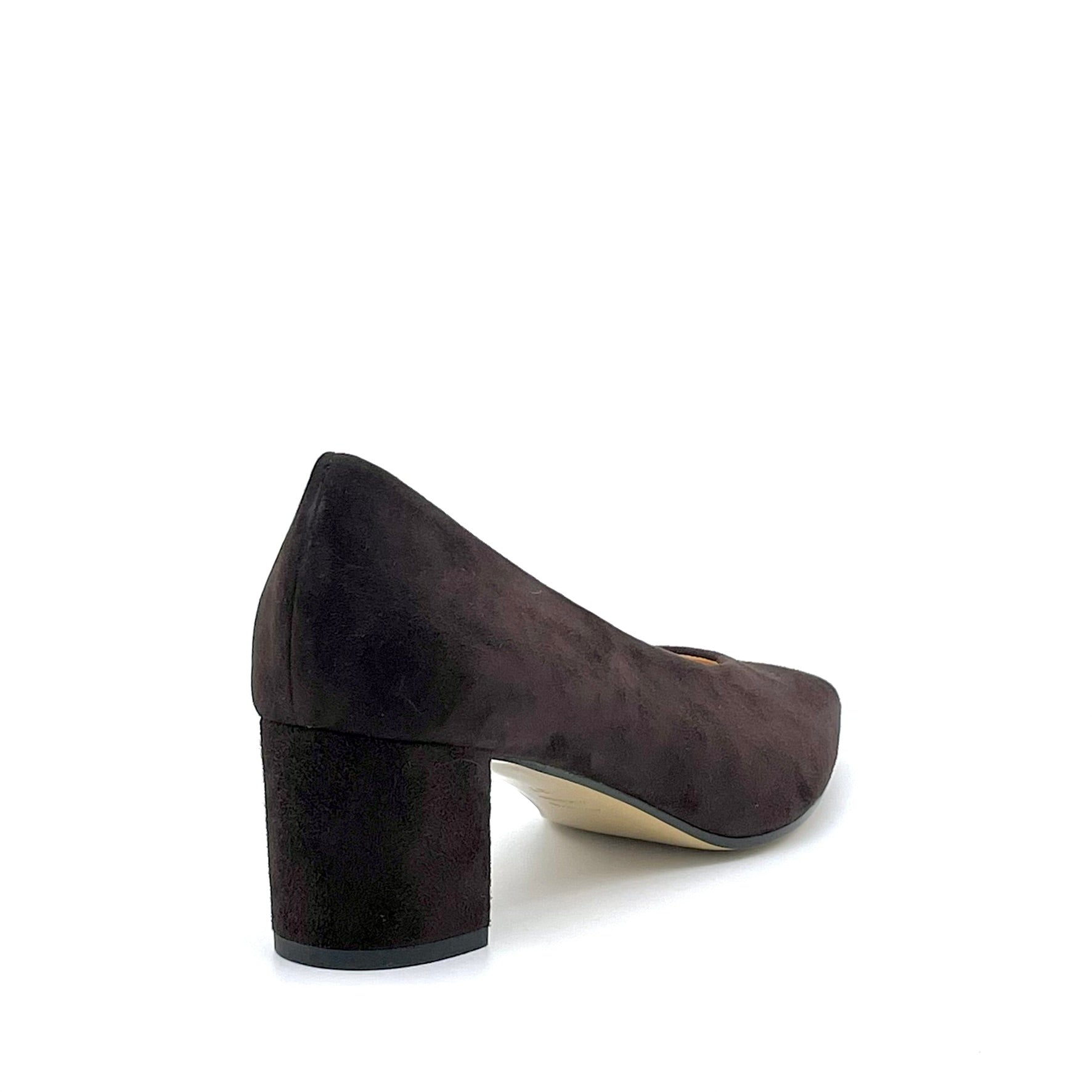 Elata 55514 escarpin suède marron foncé talon 5,5 cm