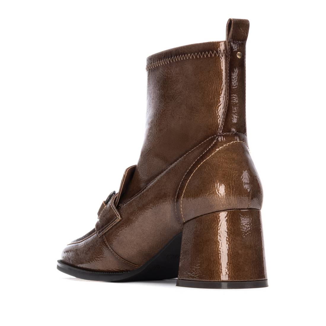 Carmela 16253801 bottines vernis taupe talon