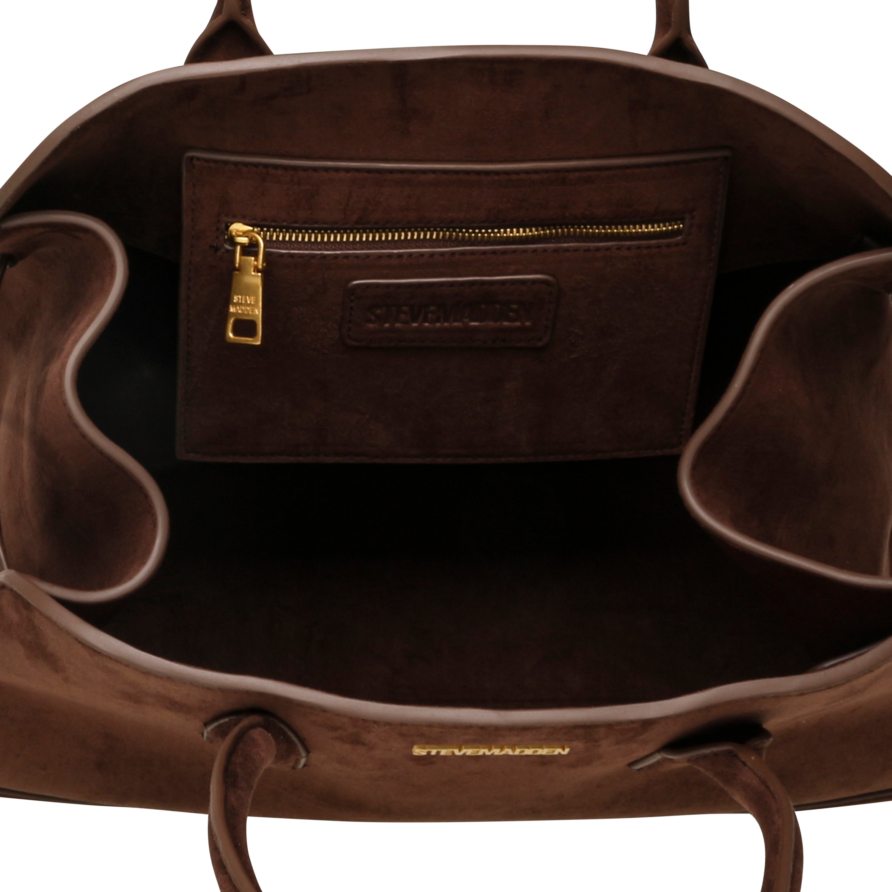 Steve Madden Bryleigh sac chocolat doré tissu