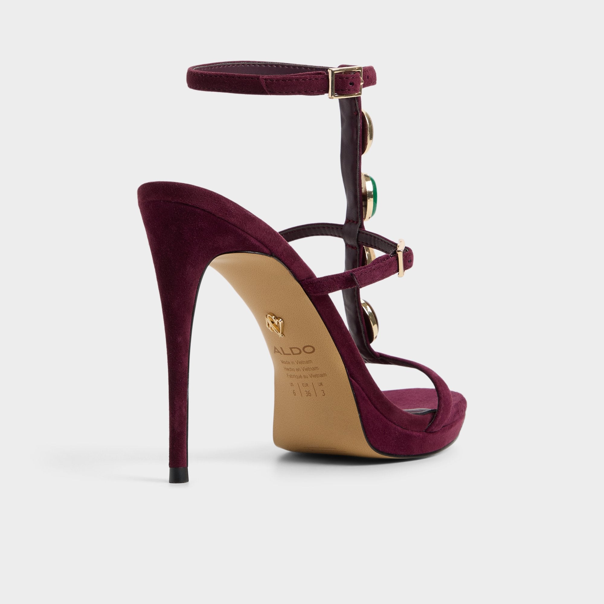 ALDO Opalia sandales à talon bordeaux