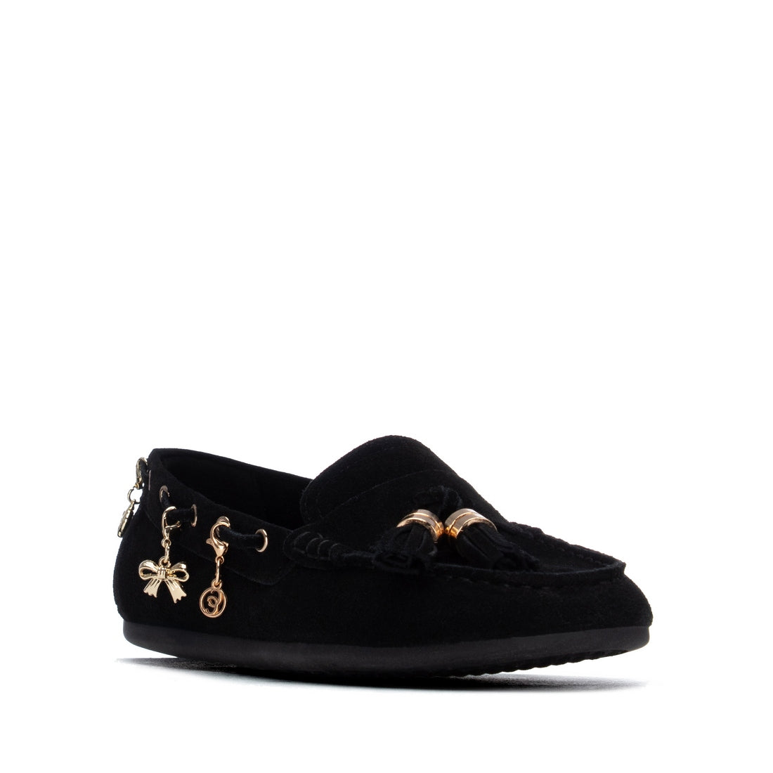 Carmela 16414703 mocassin femme noir cuir souple