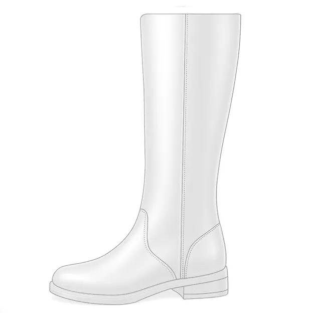 Dessine Moi Un Soulier bottes plates cuir à personnaliser