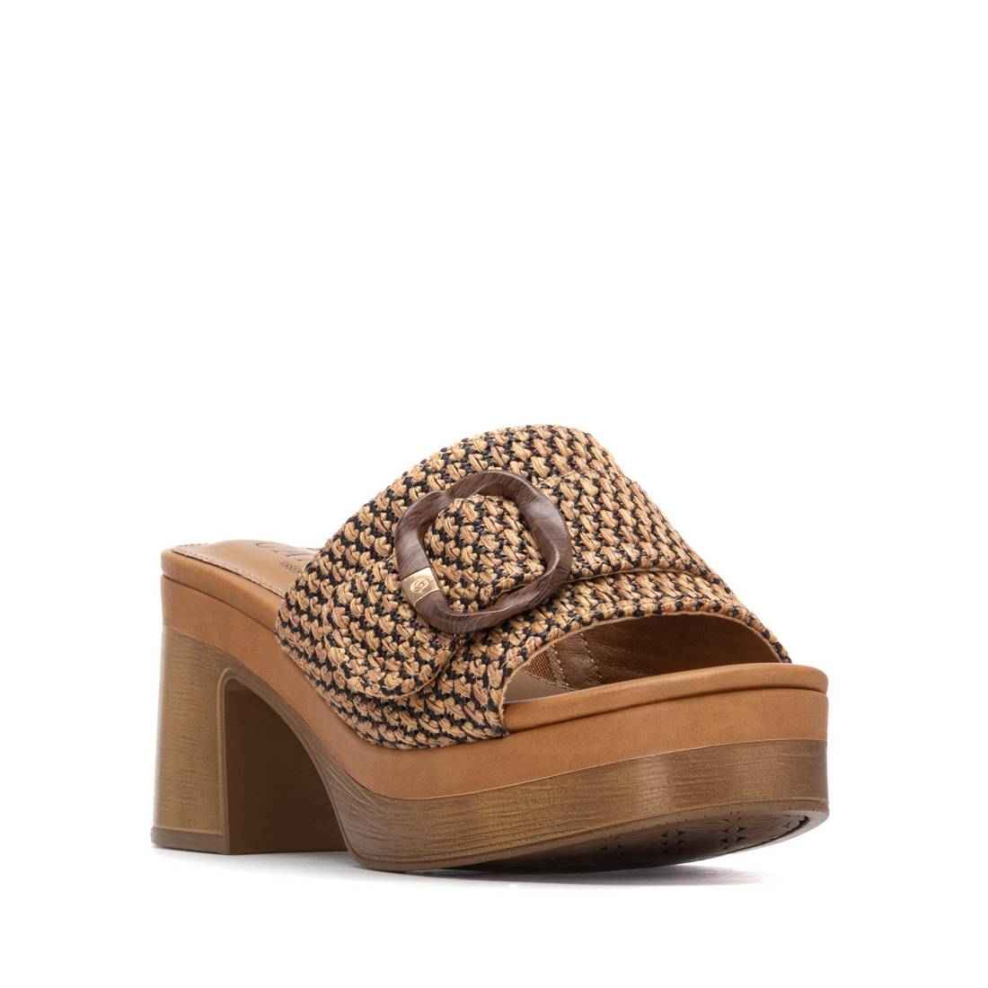 Carmela 16315801 sandale à talon camel vegan