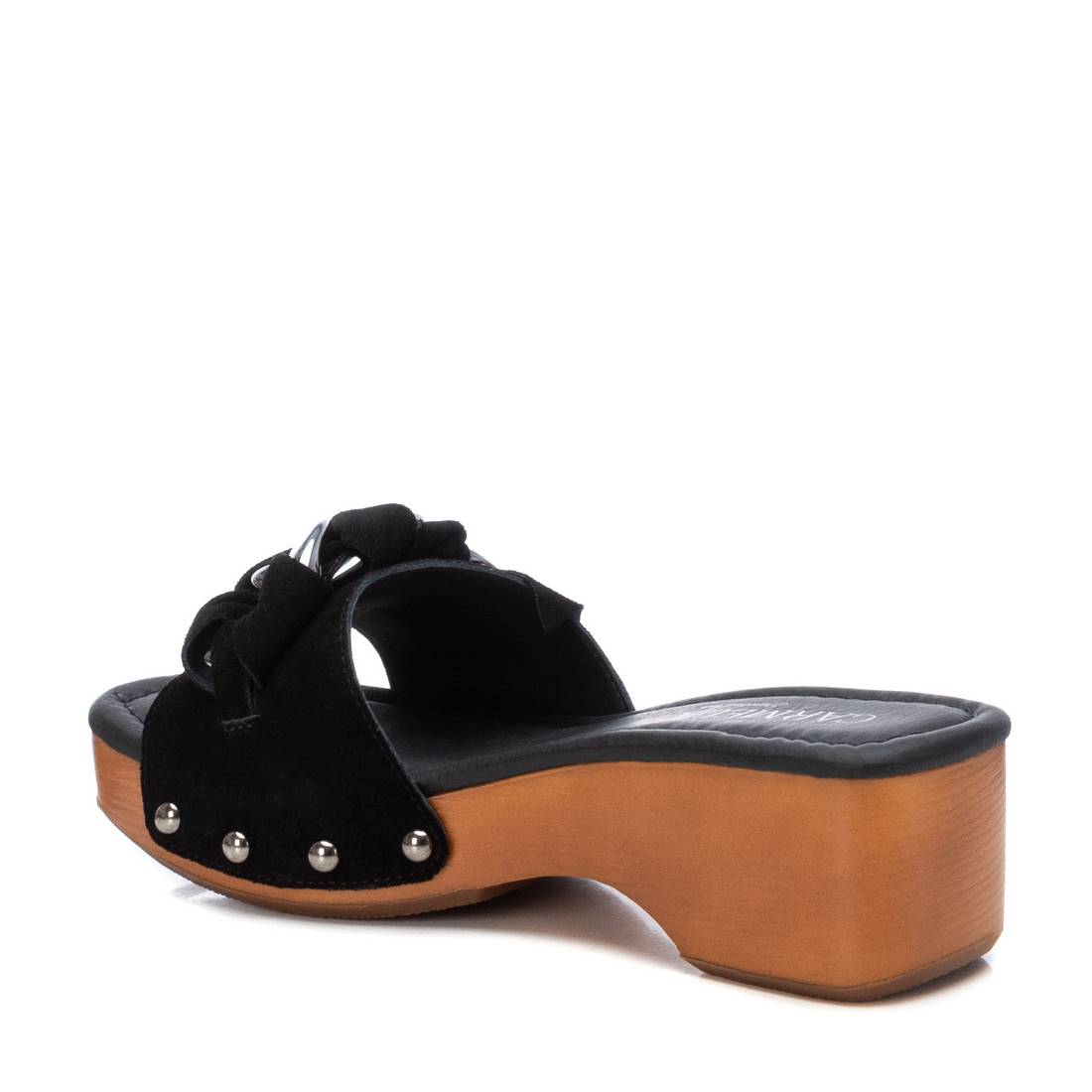 Carmela 16046606 mule femme noire suède talon 5 cm