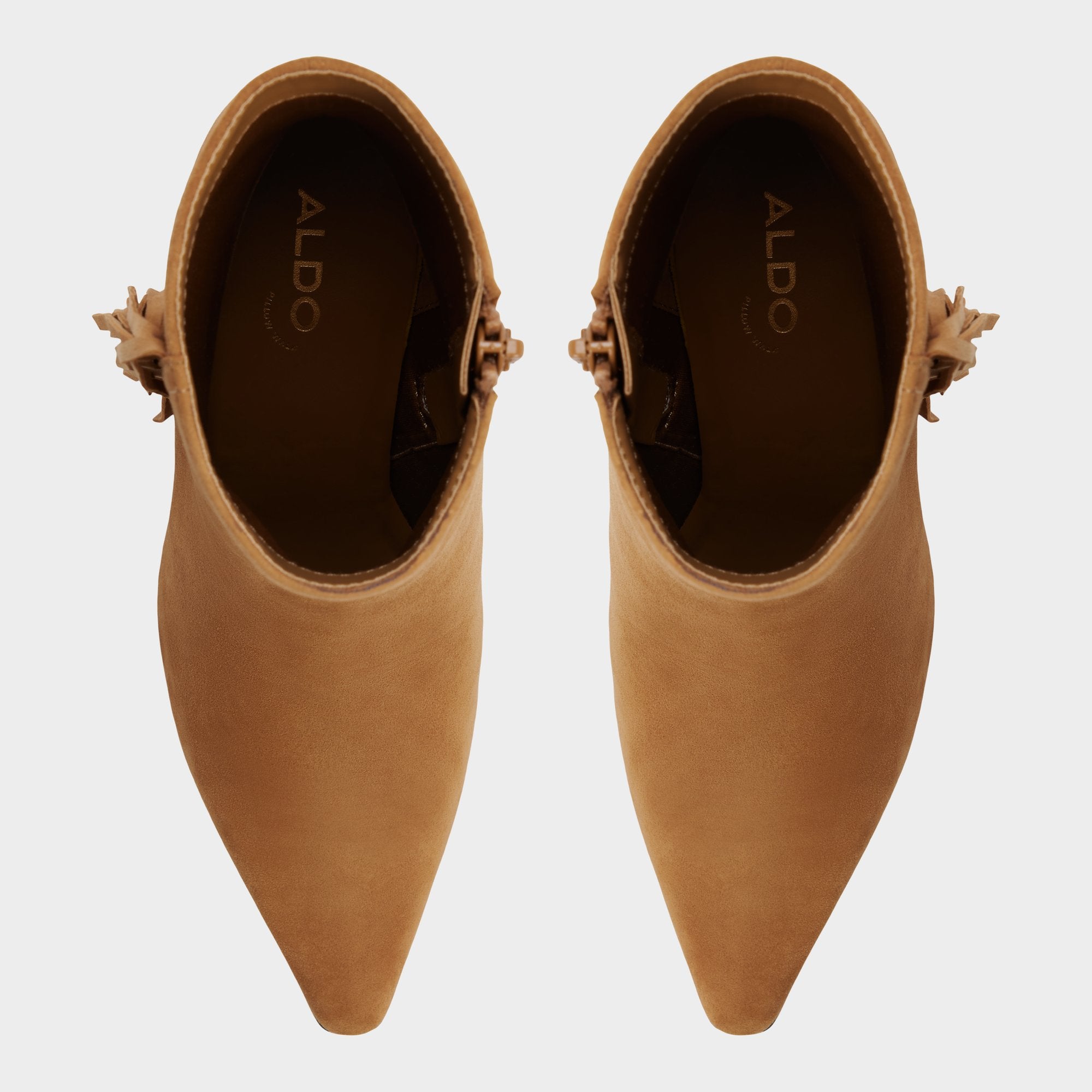 ALDO Shaniah bottes suède franges marron talon bloc