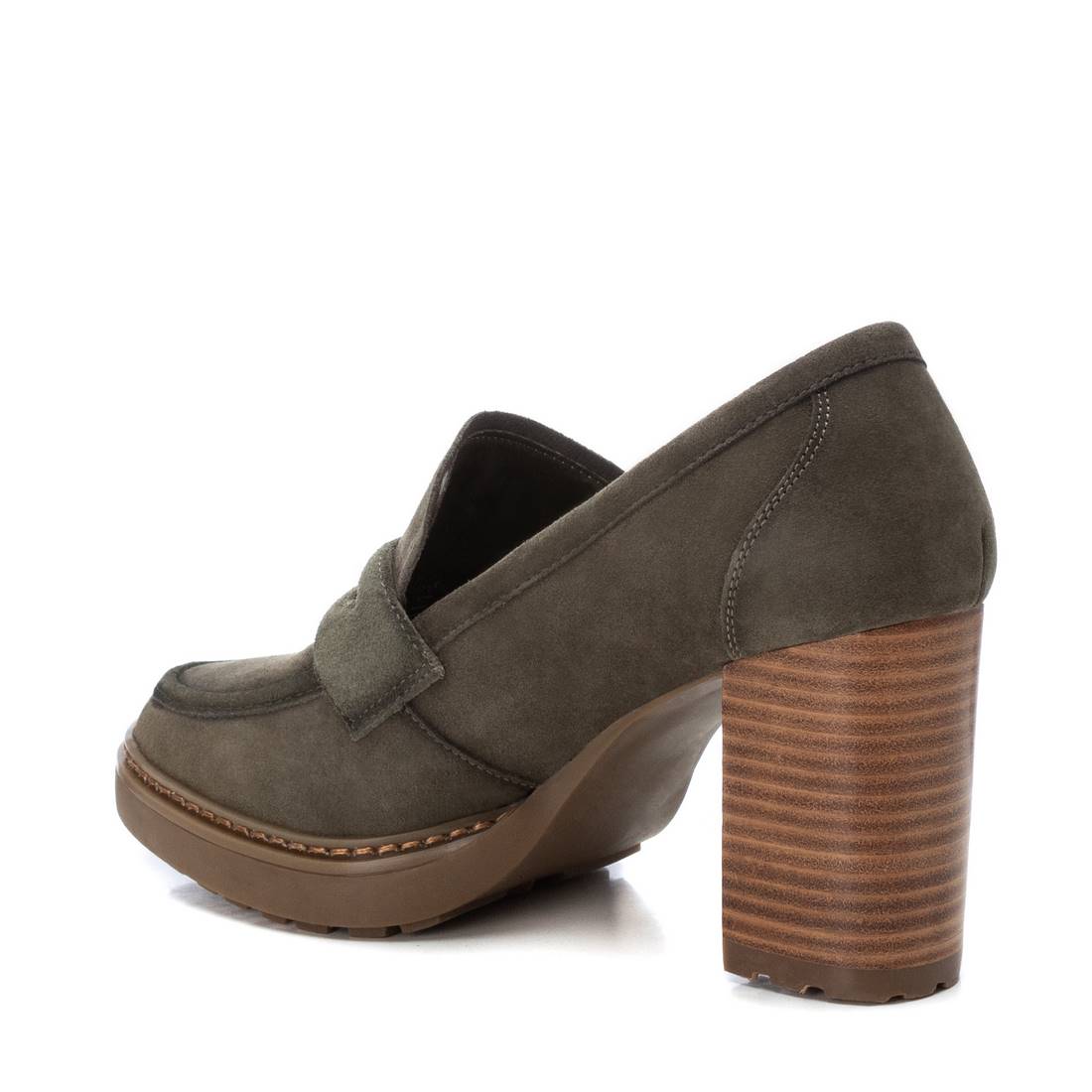 Carmela 16113703 mocassins suède vert talon 8 cm
