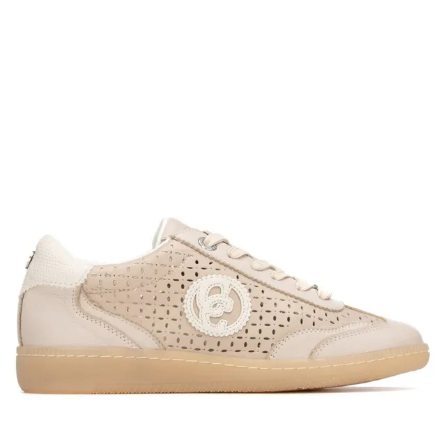 Carmela 16312003 sneaker cuir beige ajouré