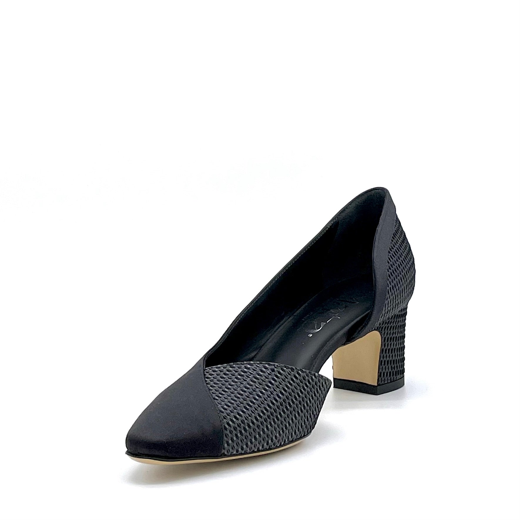 Elata 15118 escarpins noir laminé talon 5,5 cm